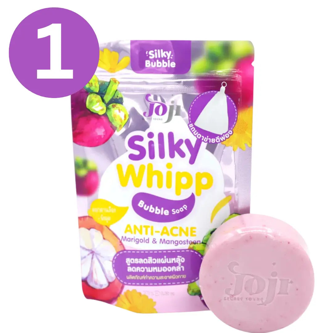 صابونة جوجي سيكرت يونغ سيلكي ويب الفقاعية لمكافحة حب الشباب 100 جم - Goodthings.bkk