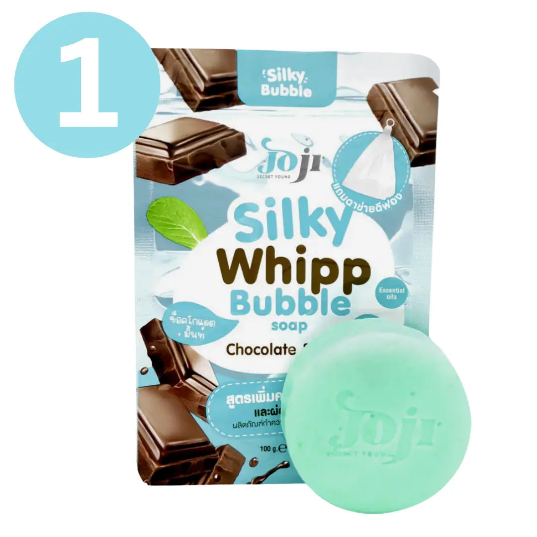 صابونة جوجي سيكرت يونغ سيلكي ويب الفقاعية بالشوكولاتة والنعناع 100 جم - Goodthings.bkk