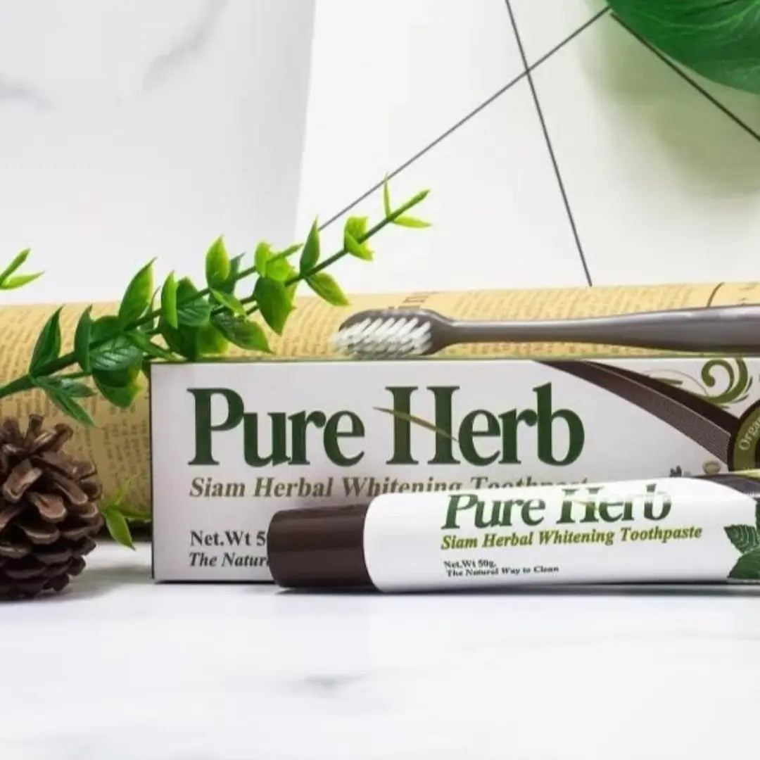معجون الأسنان التايلندي بيور هيرب سيام بالأعشاب لتفتيح الأسنان - Goodthings.bkk