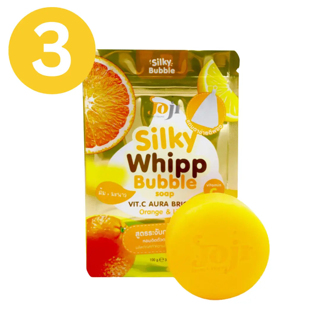 C لتفتيح وإشراقة البشرة صابونة جوجي سيكرت يونغ سيلكي ويب الفقاعية بفيتامين - Goodthings.bkk