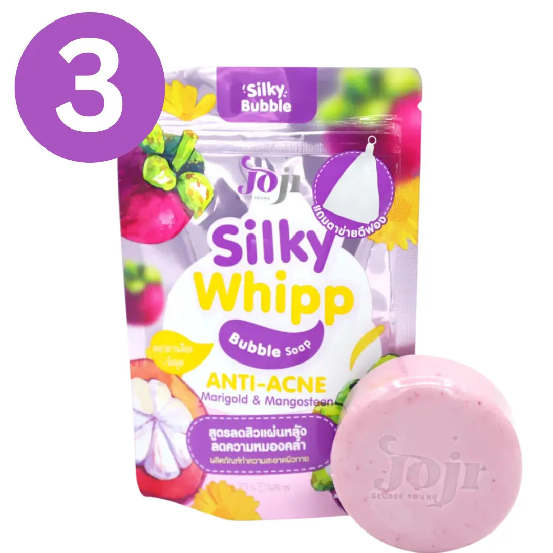 صابونة جوجي سيكرت يونغ سيلكي ويب الفقاعية لمكافحة حب الشباب 100 جم - Goodthings.bkk