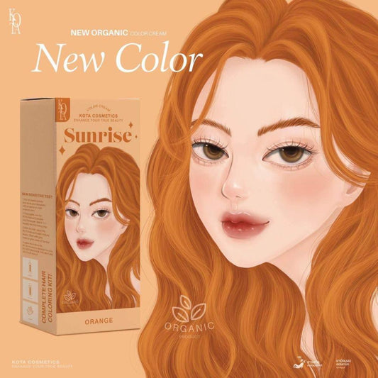 kota cosmetics Sunrise(Orange) صبغة شعر بمستخلصات طبيعية برتقالي Goodthings.bkk