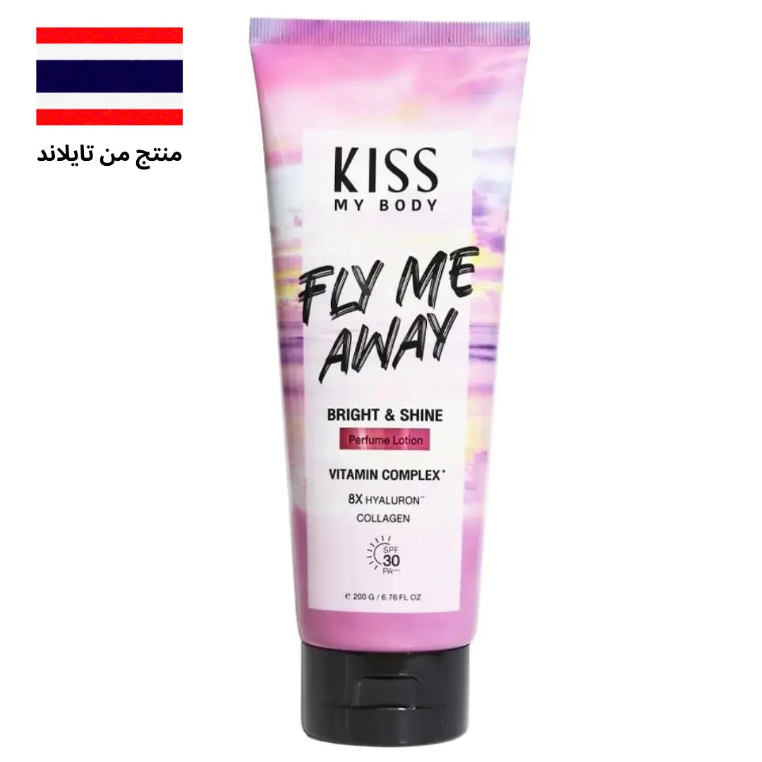 "لوشن كيس ماي بودي برايت شاين برفيوم بمعامل حماية SPF30 PA+++ فلي مي أواي، بوزن 200 جم، يحتوي على خصائص تفتيح وترطيب، غني بمعامل حماية SPF30 للحماية من الأشعة فوق البنفسجية، يمنح البشرة إشراقة ونعومة مع رائحة عطرية منعشة ومفعمة بالحيوية."
نايس ون
امازون
"Kiss My Body Bright Shine Perfume Lotion SPF30 PA+++ Fly Me Away, a 200g lotion with brightening and moisturizing benefits, infused with SPF30 for UV protection, leaving skin glowing, silky smooth, and beautifully scented with an uplifting fragrance."