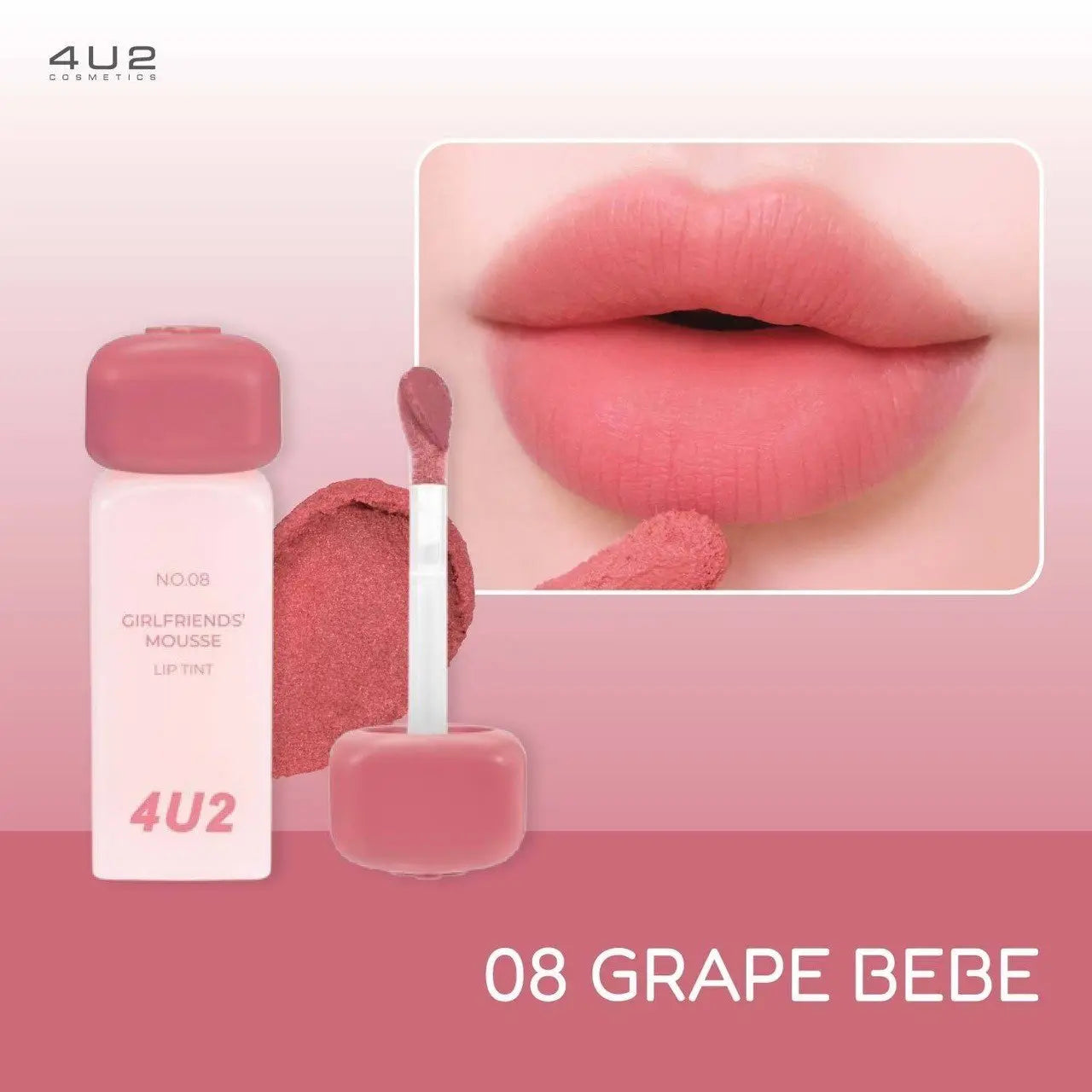 4U2 تينت الشفاه الموس غيرلفريندز فور يو تو - Goodthings.bkk