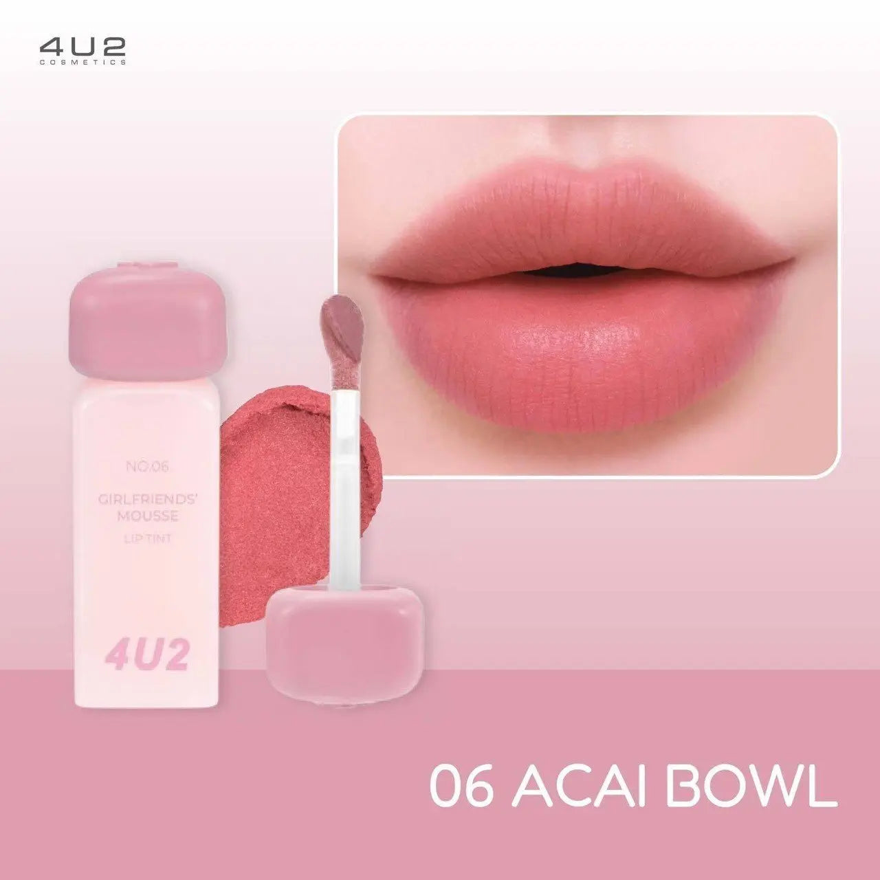 4U2 تينت الشفاه الموس غيرلفريندز فور يو تو - Goodthings.bkk