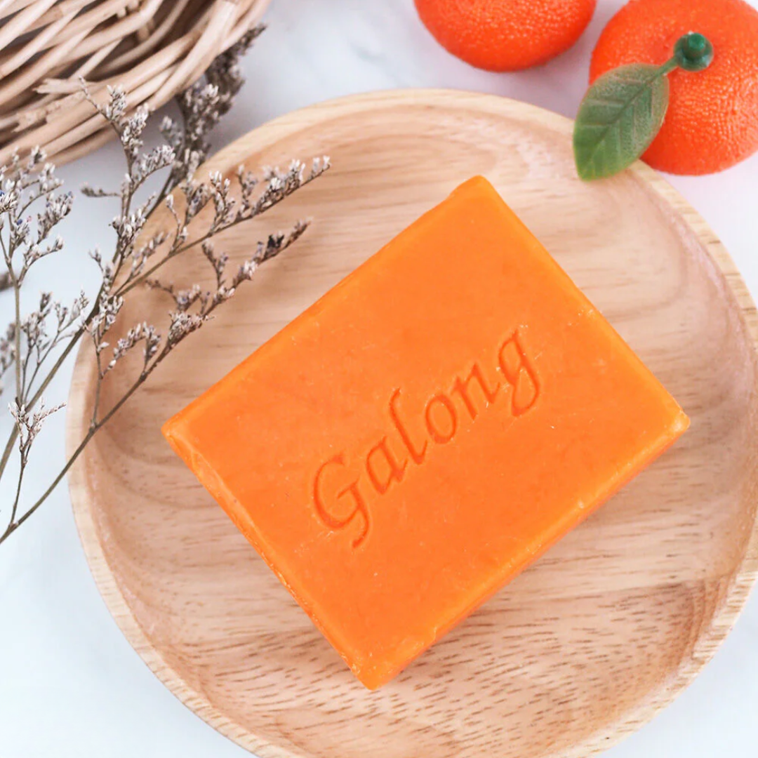 C – Galong Natural Orange Vitamin C Soap Bar (80g) - 🍊 صابونة غالونغ البرتقال الطبيعية بفيتامين Goodthings.bkk