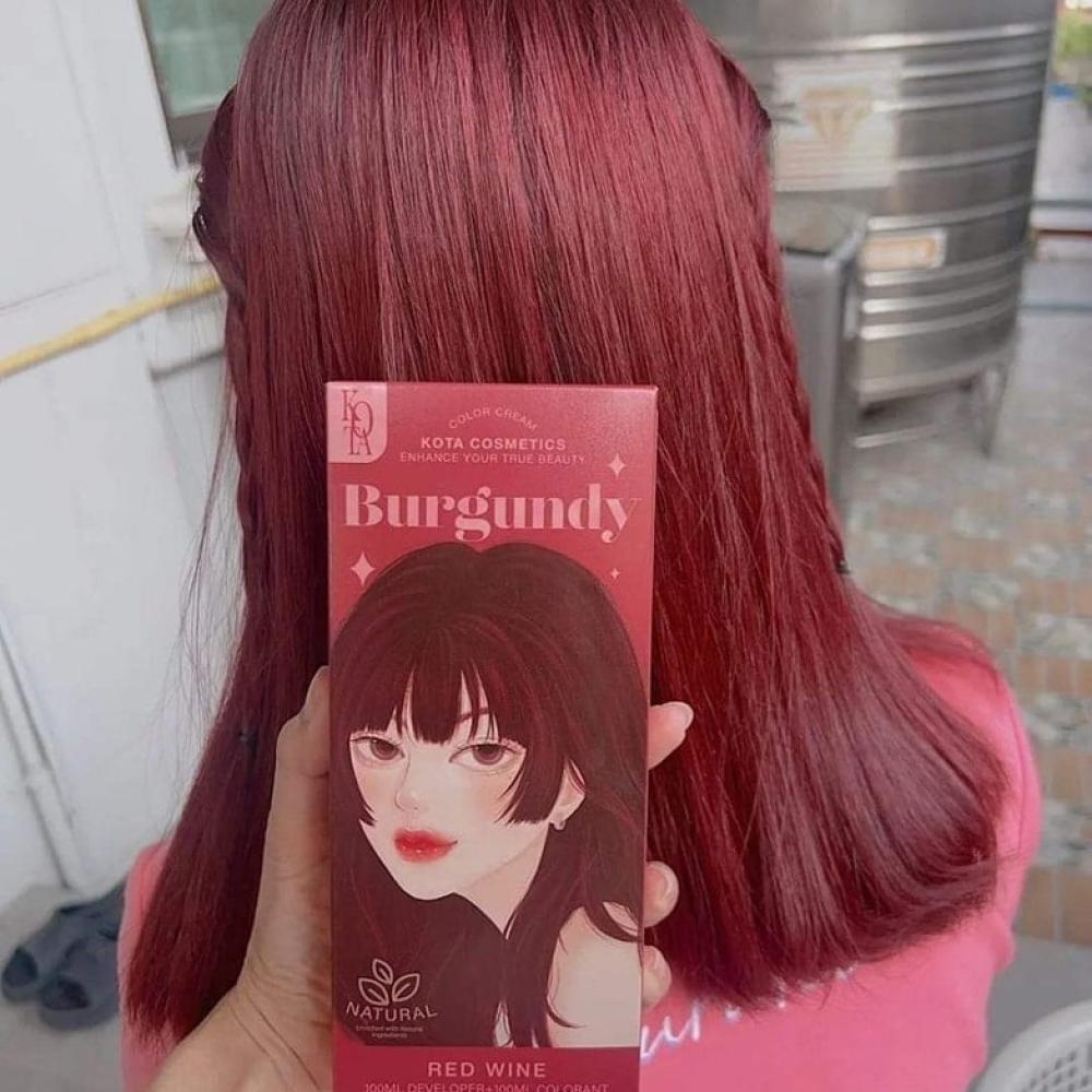 kota cosmetics Burgundy (Red Wine) صبغة شعر بمستخلصات طبيعية عنابي Goodthings.bkk