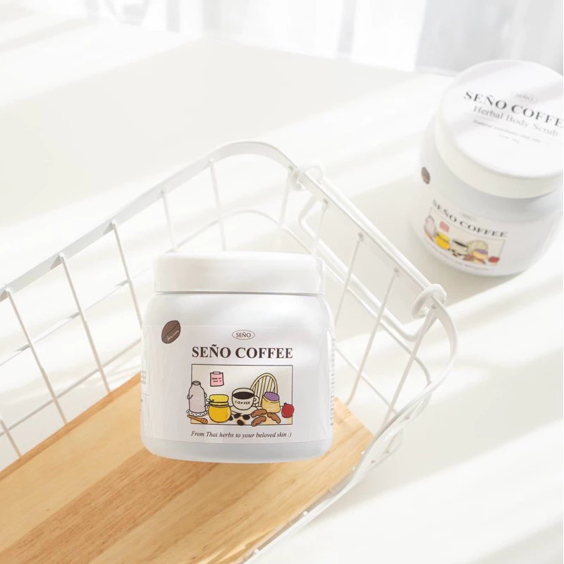 SEÑO Coffee Herbal Body Scrub 500g |☕️ سكراب سينيو كوفي بالأعشاب Goodthings.bkk