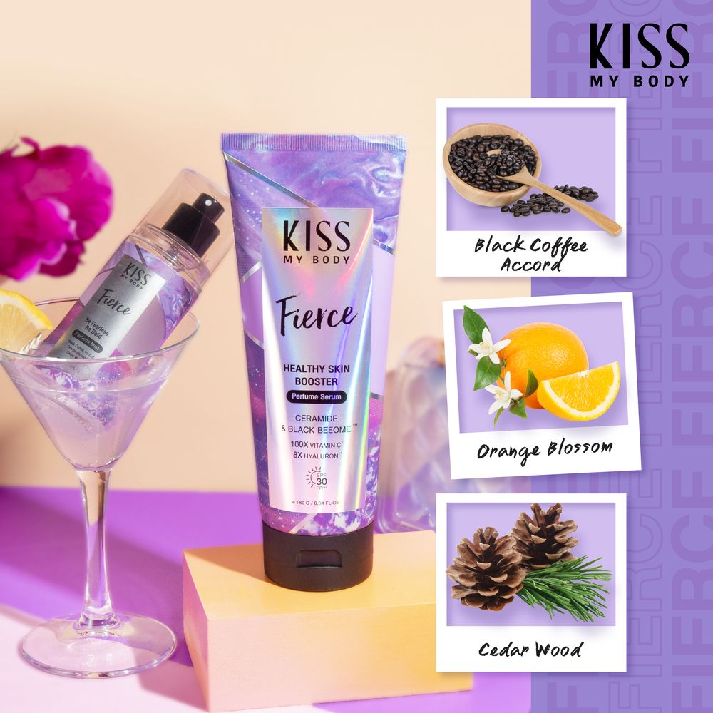 Kiss My Body Healthy Skin Booster Perfume Serum SPF30 PA+++ Fierce 180 G.