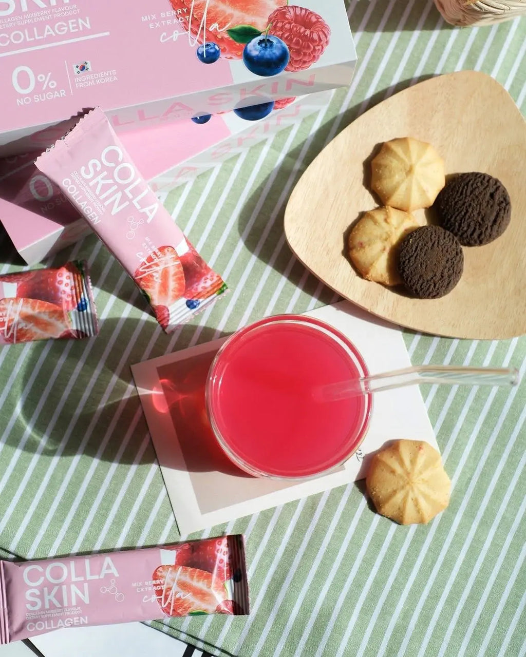 كولاجين كولا سكين: مشروب الإشراقة الكوري الفائق (تريبتيد + غلوتاثيون) Goodthings.bkk