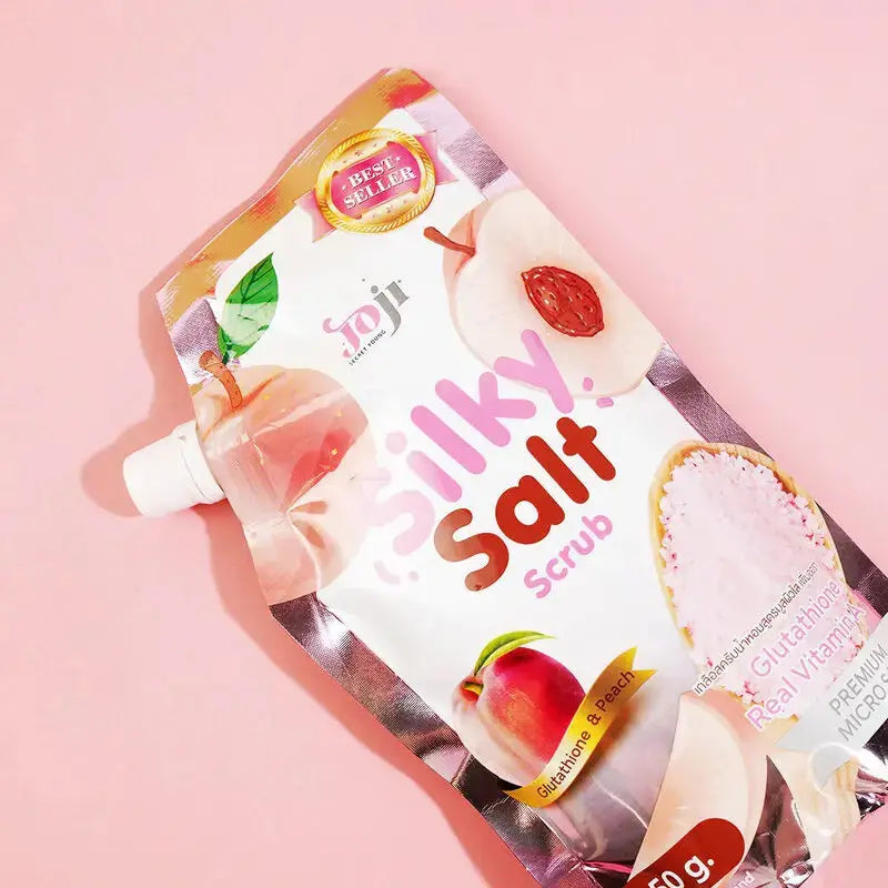 مقشر الملح الحريري من جوجي | بالجلوتاثيون والخوخ لتفتيح مضاعف - 350 جم Goodthings.bkk