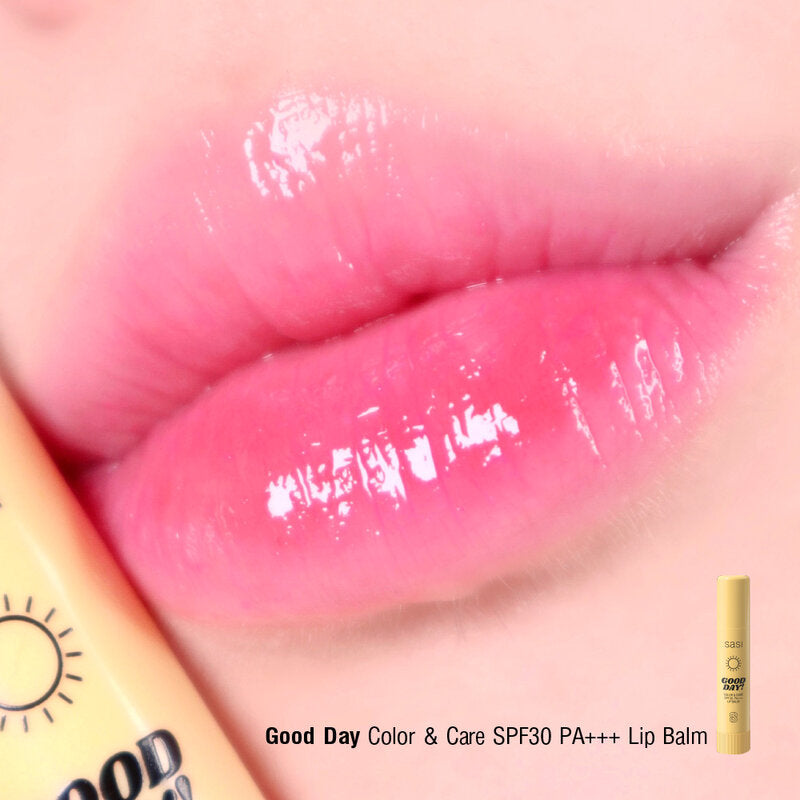 SASI Good Day Color & Care SPF30 PA+++ Lip Balm 3.5g  - ساسِي غود داي كولور آند كير بلسم الشفاه بعامل حماية SPF30 PA+++ - 3.5 جرام