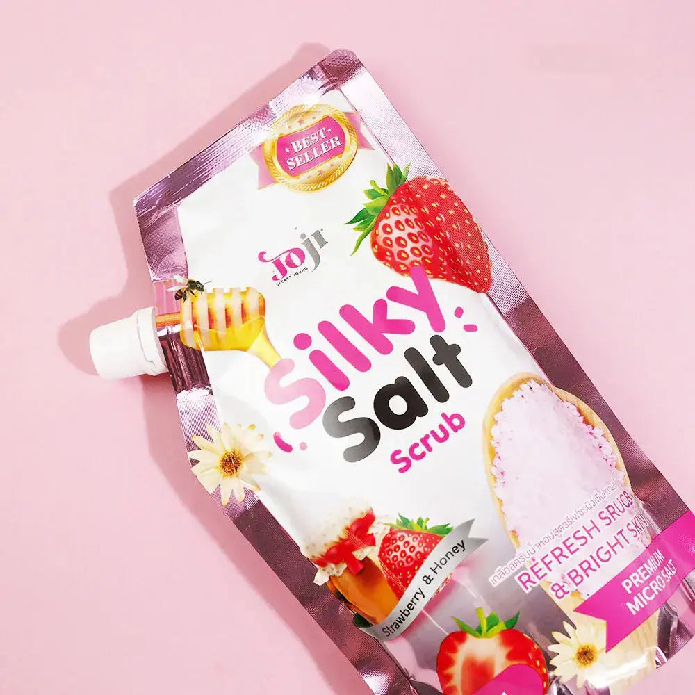 مقشر الملح الحريري من جوجي | بالفراولة والعسل لإشراقة وانتعاش البشرة - 350 جم Goodthings.bkk