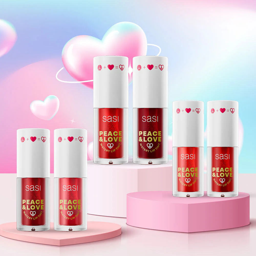 SASI Peace & Love Watery Lip Tint 5g -  تينت الشفاه المائي ساسى بيـس آند لوف 5 جرام