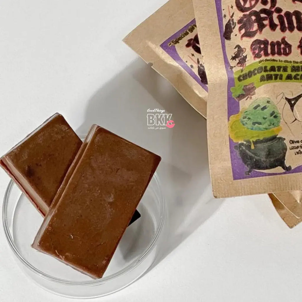 Chocolate Mint Ice Cream Anti Acne Soap صابون شوكو مينت – آيس كريم الشوكولاتة والنعناع (حجم السفر) Goodthings.bkk