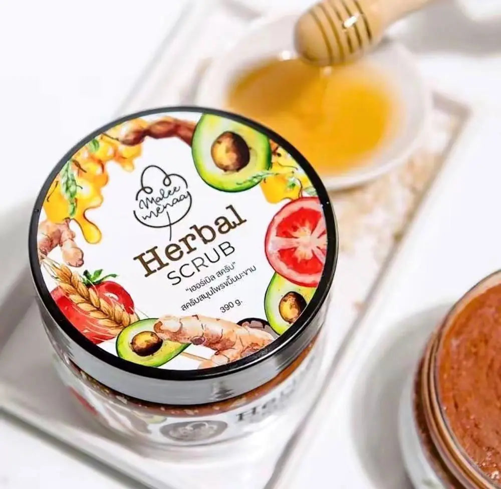 سكراب عشبي طبيعي لتقشير وتنعيم البشرة – Herbal Natural Body Scrub Herbal