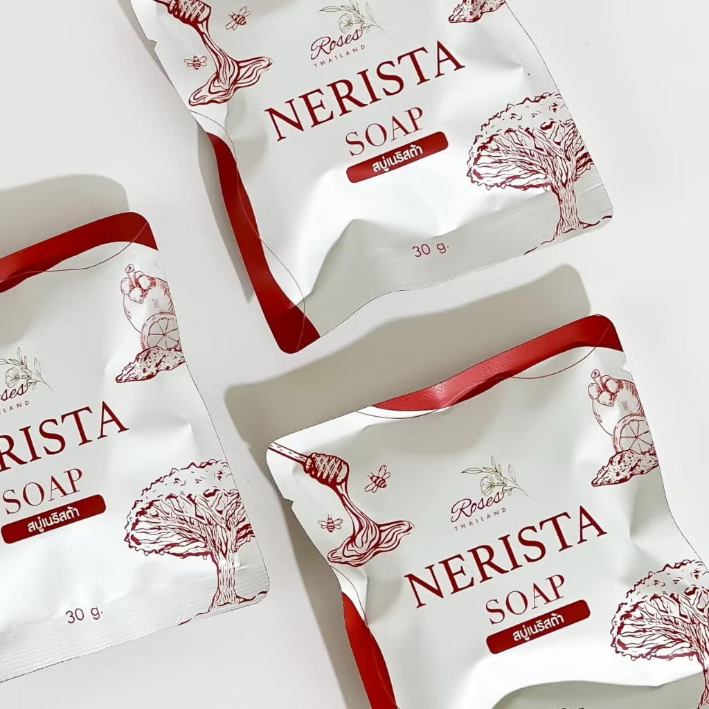 Nerista Soap Lot.10 🍯يقلل من حب الشباب، ويقلل من حب الشباب، ووجه واضح، وبشرة حساسة، ويمكن استخدامه عضوي بنسبة 100٪ )