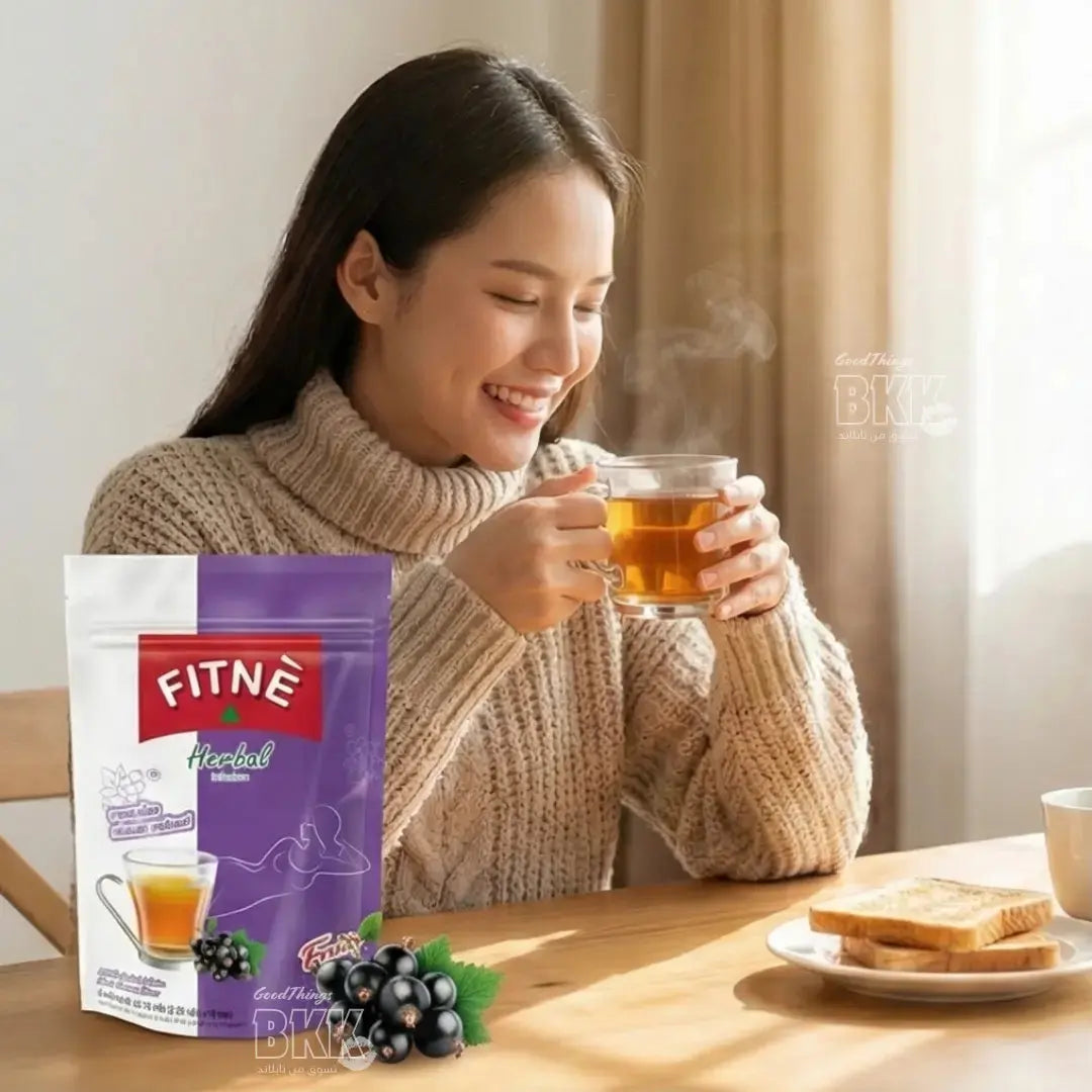 FITNE' Tea | شاي فيتني العشبي بنكهة الكشمش الأسود - ملين طبيعي ومحسن للهضم (15 كيس) Goodthings.bkk
