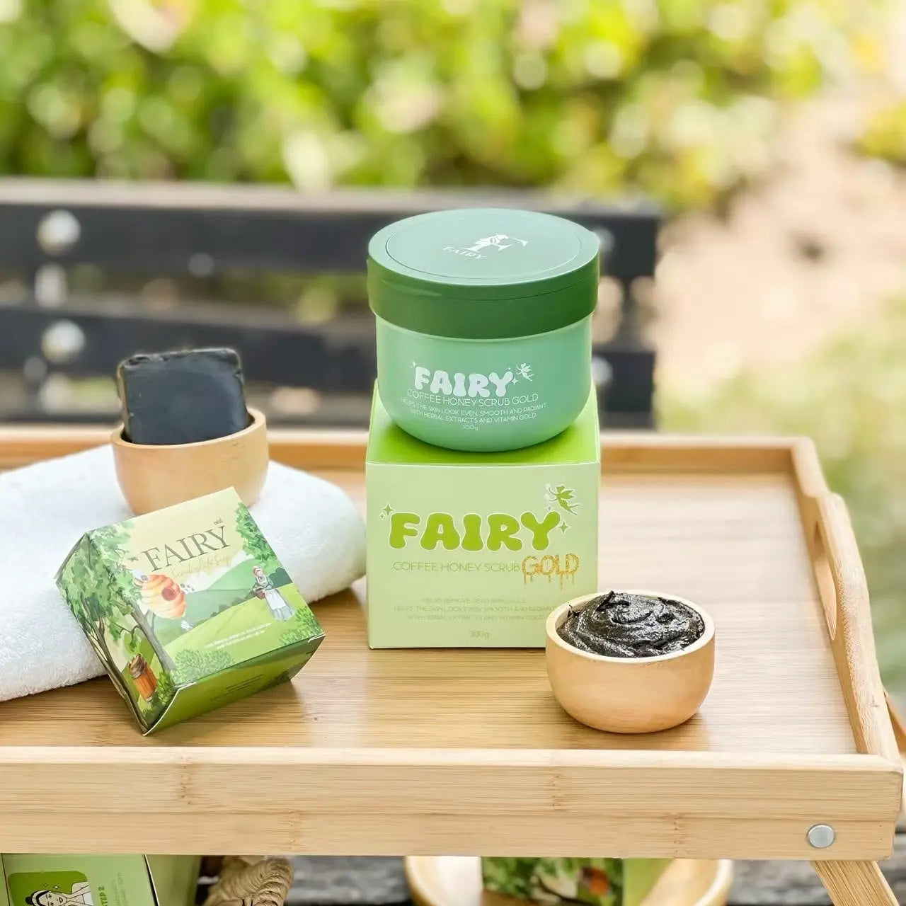 Fairy Coffee Honey Scrub Gold مقشر فيري الذهبي بالقهوة والعسل Goodthings.bkk