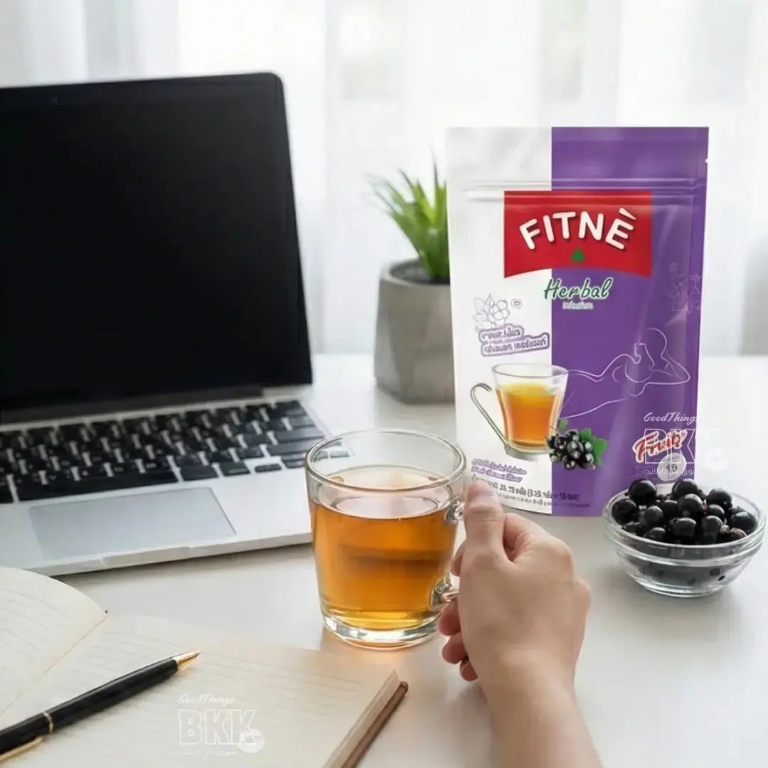 FITNE' Tea | شاي فيتني العشبي بنكهة الكشمش الأسود - ملين طبيعي ومحسن للهضم (15 كيس) Goodthings.bkk