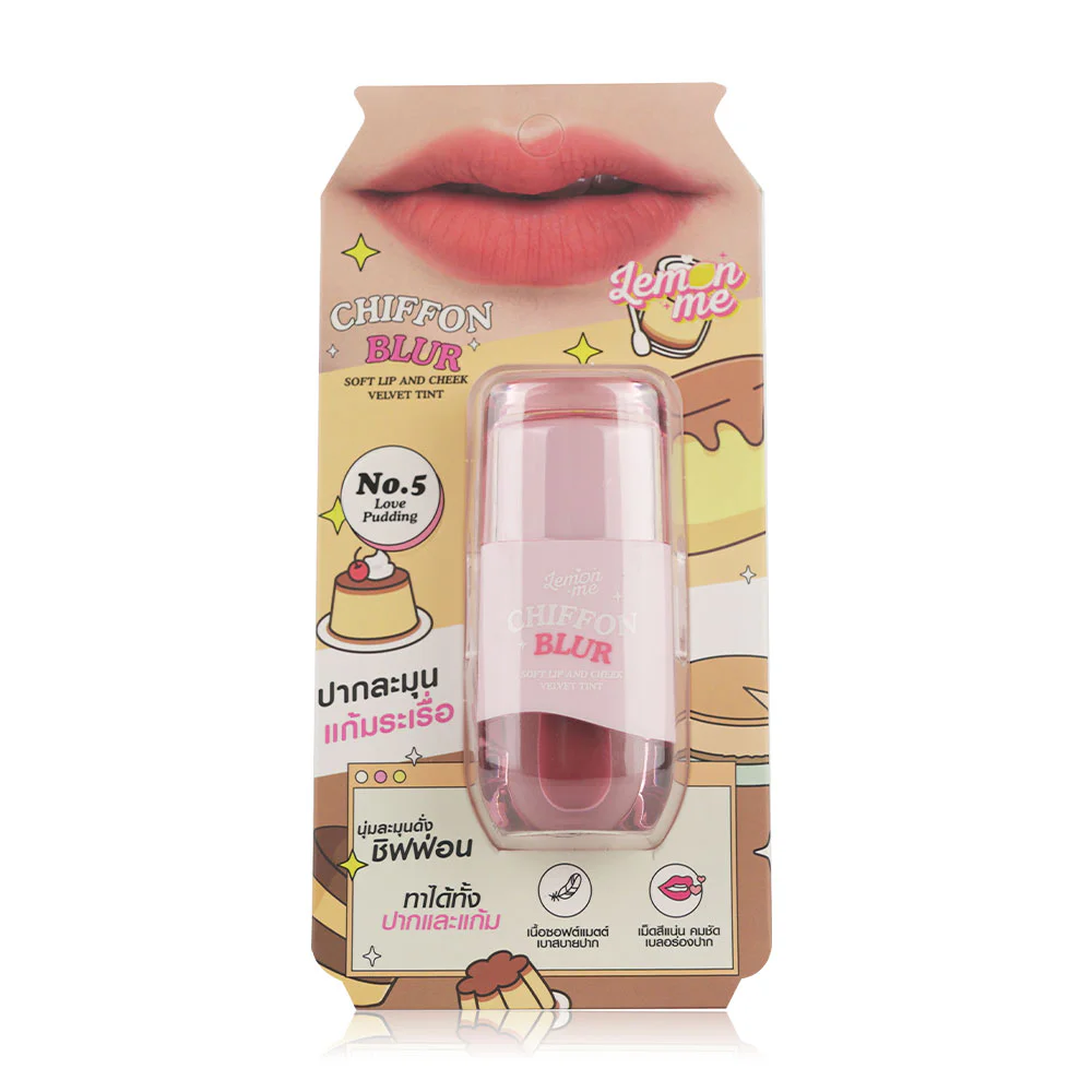 Lemon Me Chiffon Blur Soft Lip And Cheek Velvet Tint 2.6g - ليمون مي شيفون بلور سوفت ليب آند تشيك فيلفيت تينت 2.6 جم.