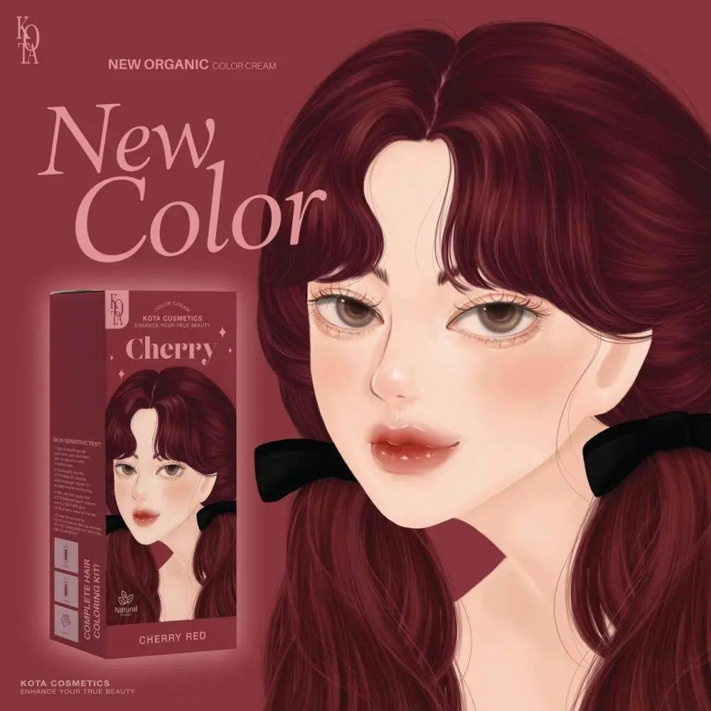 KOTA Color Cream Cherry Red صبغة شعر بمستخلصات طبيعية كرز احمر Goodthings.bkk