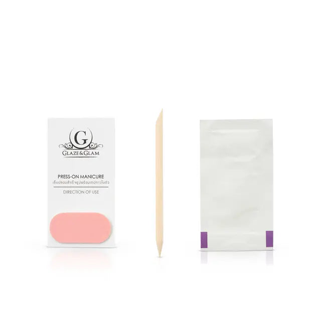 #PM0064 أظافر صناعية لصق ذاتي اللون المتدرج، اللون الأرجواني الباستيل Goodthings.bkk