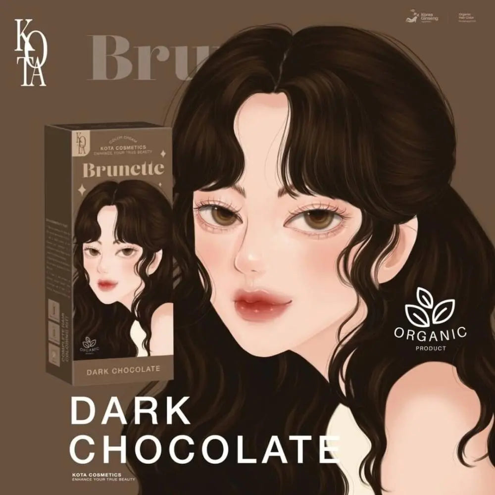 KOTA Color Cream Brunette (Dark Chocolate) صبغة شعر بمستخلصات طبيعية بني غامق Goodthings.bkk