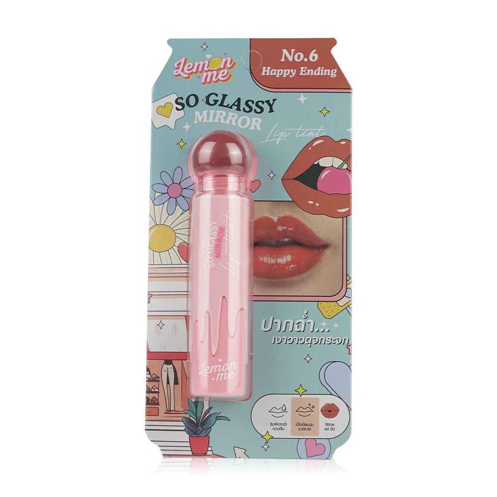 Lemon Me So Glassy Mirror Lip Tint 3.20g - ليمون مي سو غلاسي ميرور تينت للشفاه - 3.20 جرام