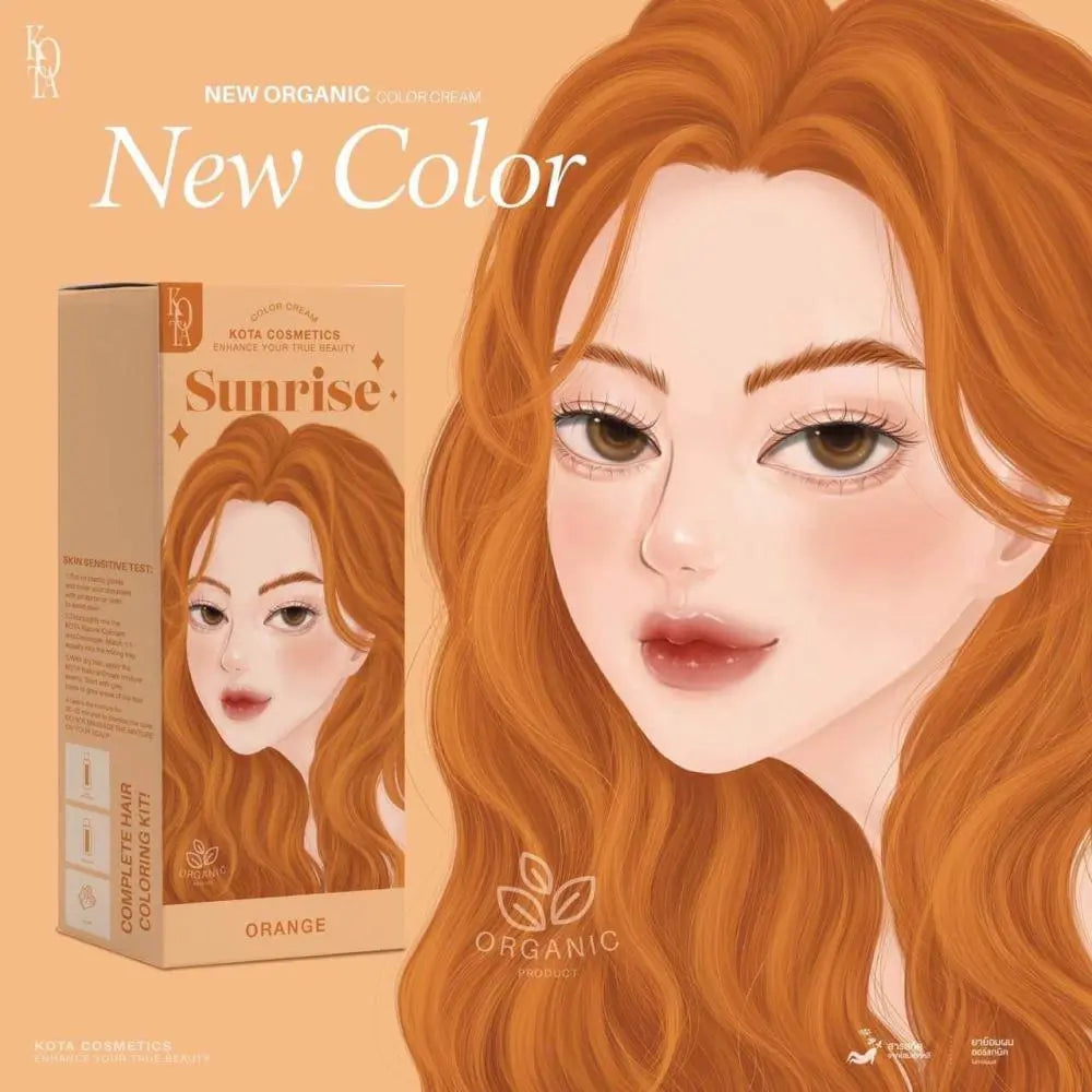 kota cosmetics Sunrise(Orange) صبغة شعر بمستخلصات طبيعية برتقالي Goodthings.bkk