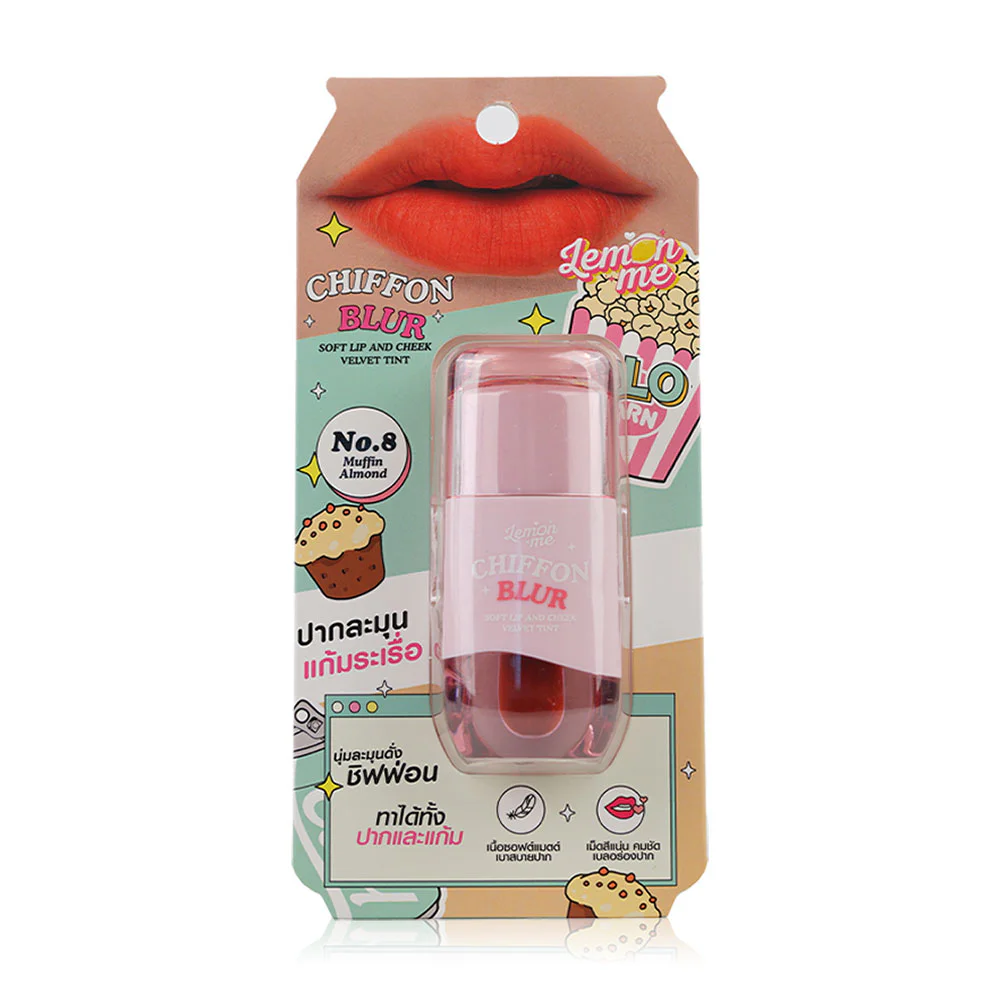 Lemon Me Chiffon Blur Soft Lip And Cheek Velvet Tint 2.6g - ليمون مي شيفون بلور سوفت ليب آند تشيك فيلفيت تينت 2.6 جم.