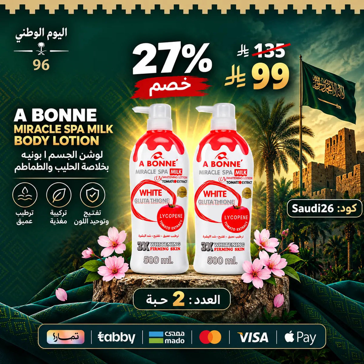 مجموعة أبوني لوشن للتفتيح والترطيب – سر إشراقة بشرتكِ اليومية Goodthings.bkk