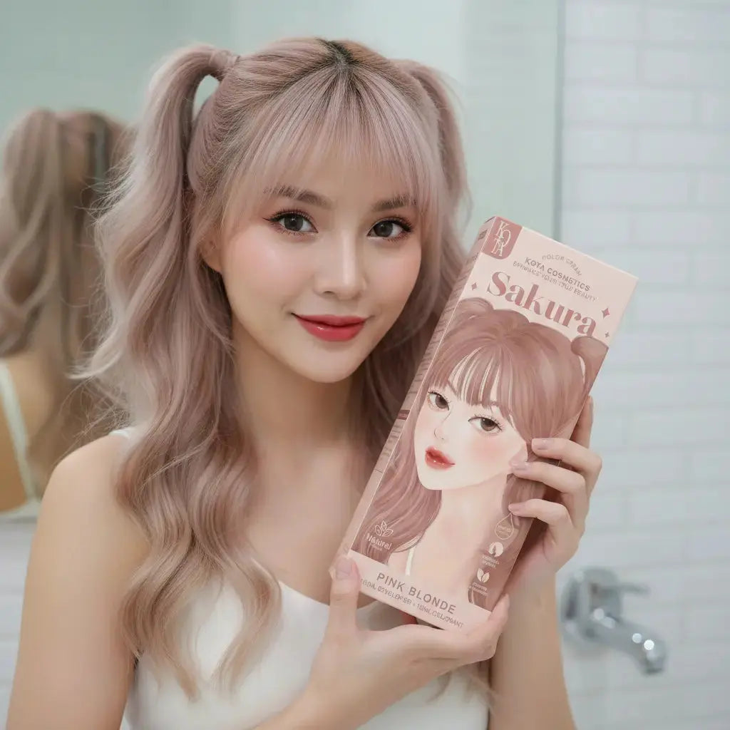Sakura - Pink Blonde صبغة شعر كوتا كوزمتكس | لون أشقر وردي تركيبة عضوية Goodthings.bkk