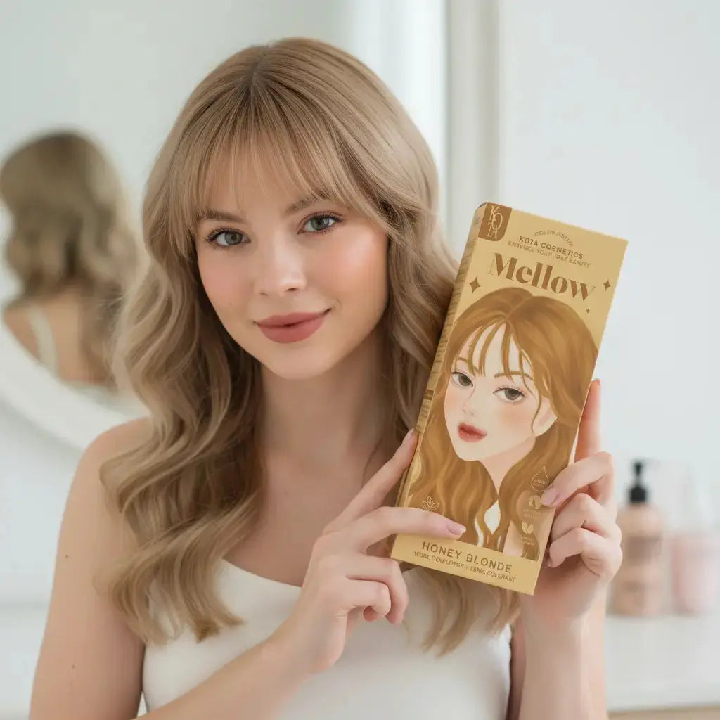 Mellow - Honey Blonde صبغة شعر كوتا كوزمتكس | لون أشقر عسلي تركيبة عضوية Goodthings.bkk
