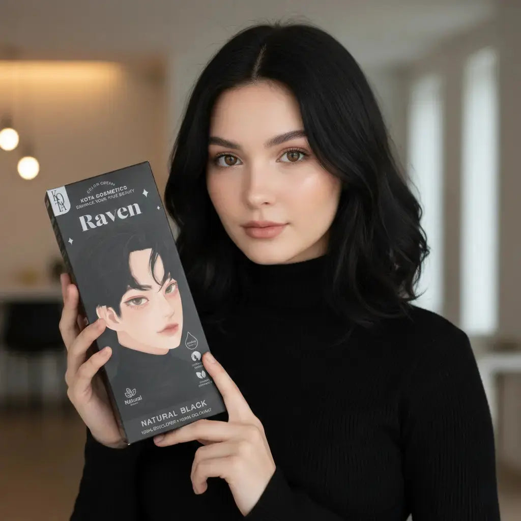 Reven - Natural Black صبغة شعر كوتا المطورة | لون أسود طبيعي Goodthings.bkk