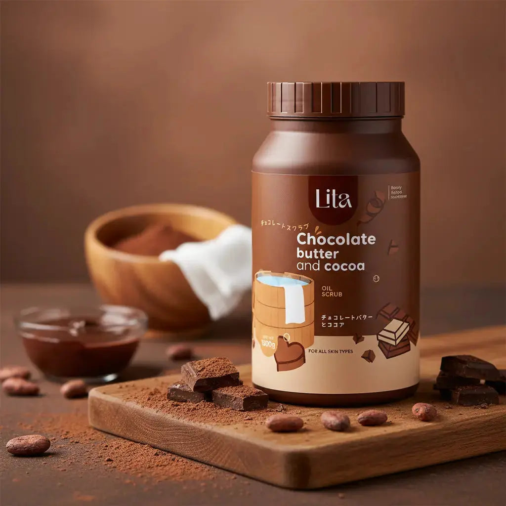 مقشر ليتا العلاجي لتفتيح الجسم | بتركيبة الشوكولاتة والزيت الحليبي - 1500 جم Goodthings.bkk