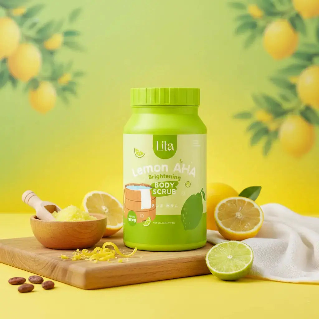 مقشر ليتا العلاجي بالليمون وأحماض الفواكه| لتفتيح وتجديد بشرة الجسم - 1500 جم Goodthings.bkk