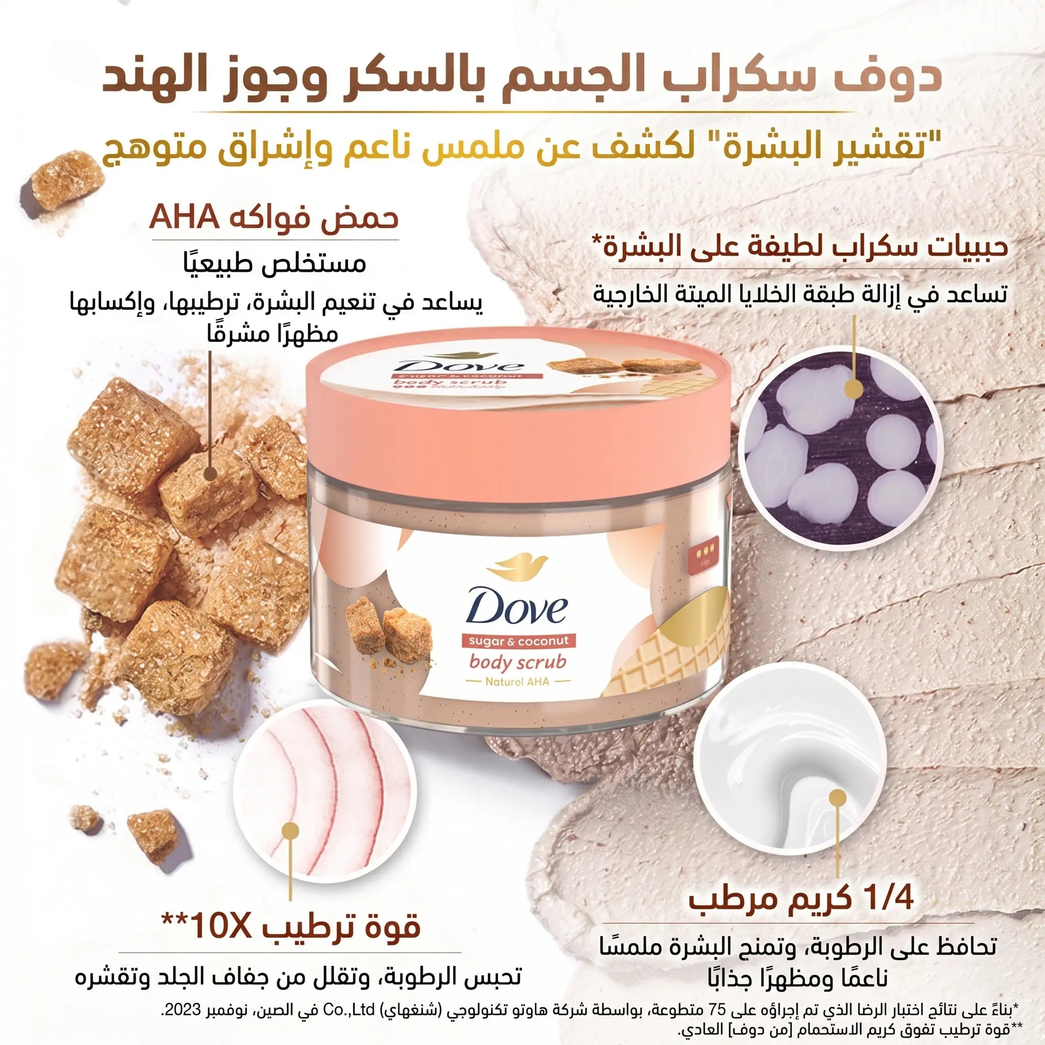 مقشر الجسم دوف بخلاصة زهرة الساكورا | قوام الآيس كريم مع النياسيناميد لتفتيح البشرة - 280 جم Goodthings.bkk