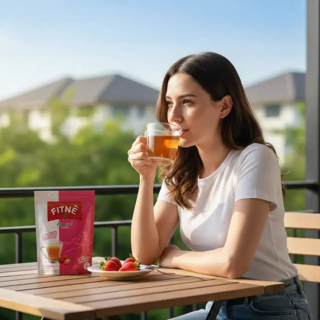 شاي أعشاب فيتني آر تي بنكهة الفراولة | ملين طبيعي لتخفيف الإمساك - 12 كيس Goodthings.bkk