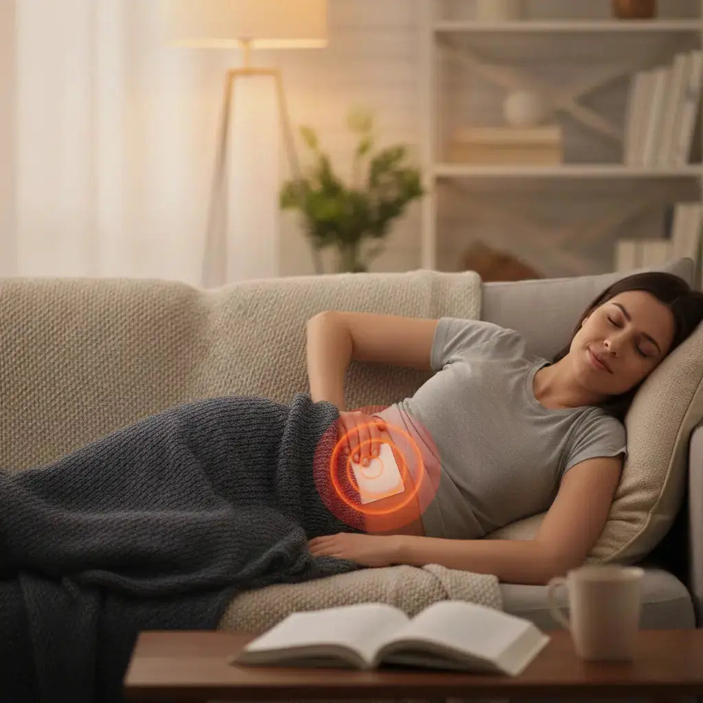 لصقات ثيرما بلاست للبطن والظهر | راحة تدوم 12 ساعة من آلام الدورة والعضلات (علبة 5 قطع) Goodthings.bkk