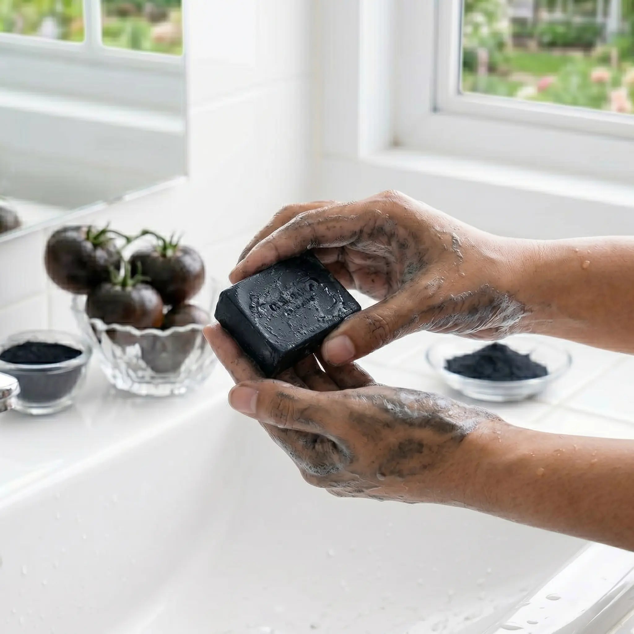 (MaYa Black Soap) صابون مايا بالطماطم السوداء | الإصدار الجديد لتقشير عميق وتفتيح مضاعف Goodthings.bkk