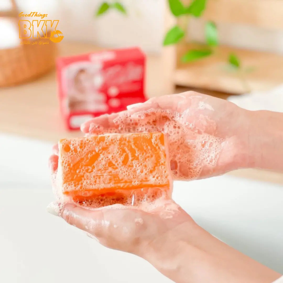 White Aura Miracle Carrot Soap - صابون وايت أورا المعجزة بالجزر Goodthings.bkk