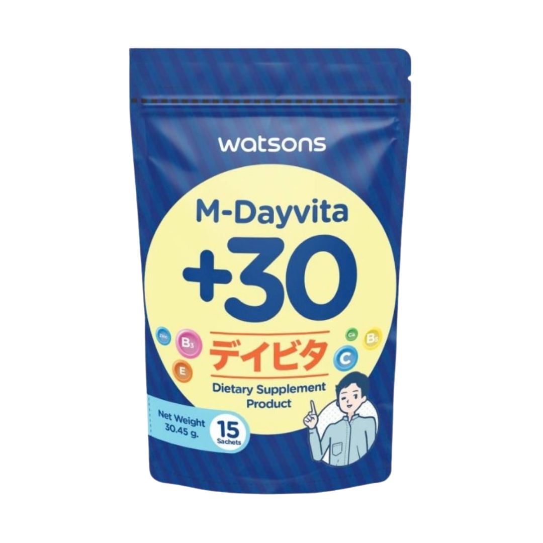 واتسونز M-Dayvita +30 مكمل غذائي للرجال 15 كيس - Watsons M-Dayvita +30 Dietary Supplement 15 Sachets Watsons