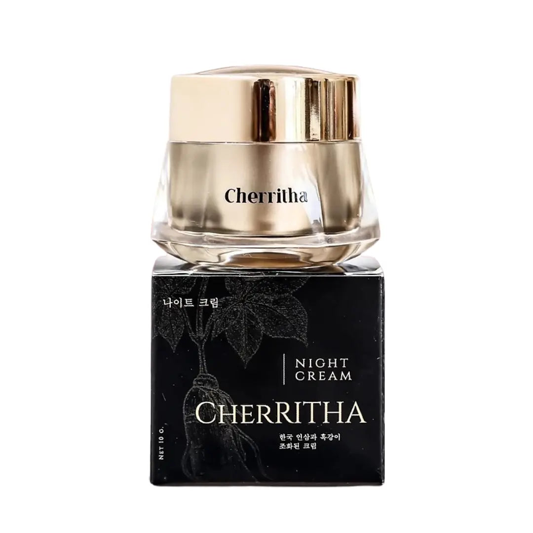 كريم الوجه الليلي شيريتا بالجينسنغ الأسود | لتبييض البشرة ومكافحة التجاعيد Goodthings.bkk