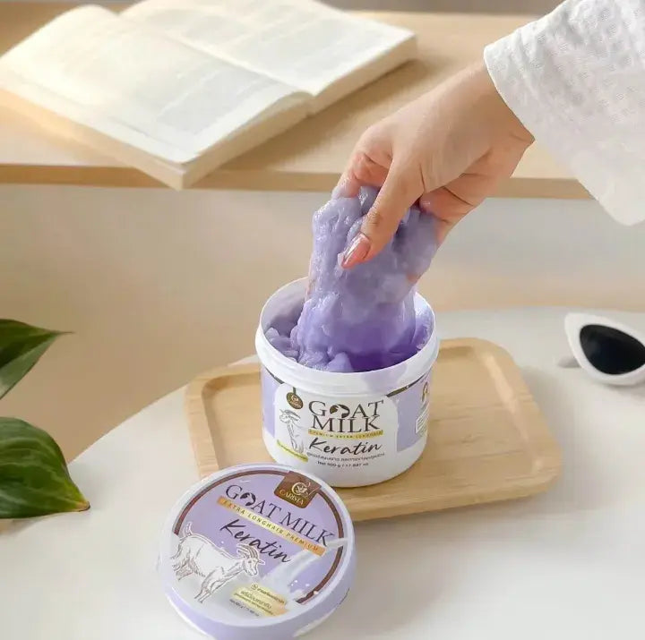 مجموعة ماسك الشعر العلاجي بحليب الماعز والكيراتين الأسترالي Goodthings.bkk