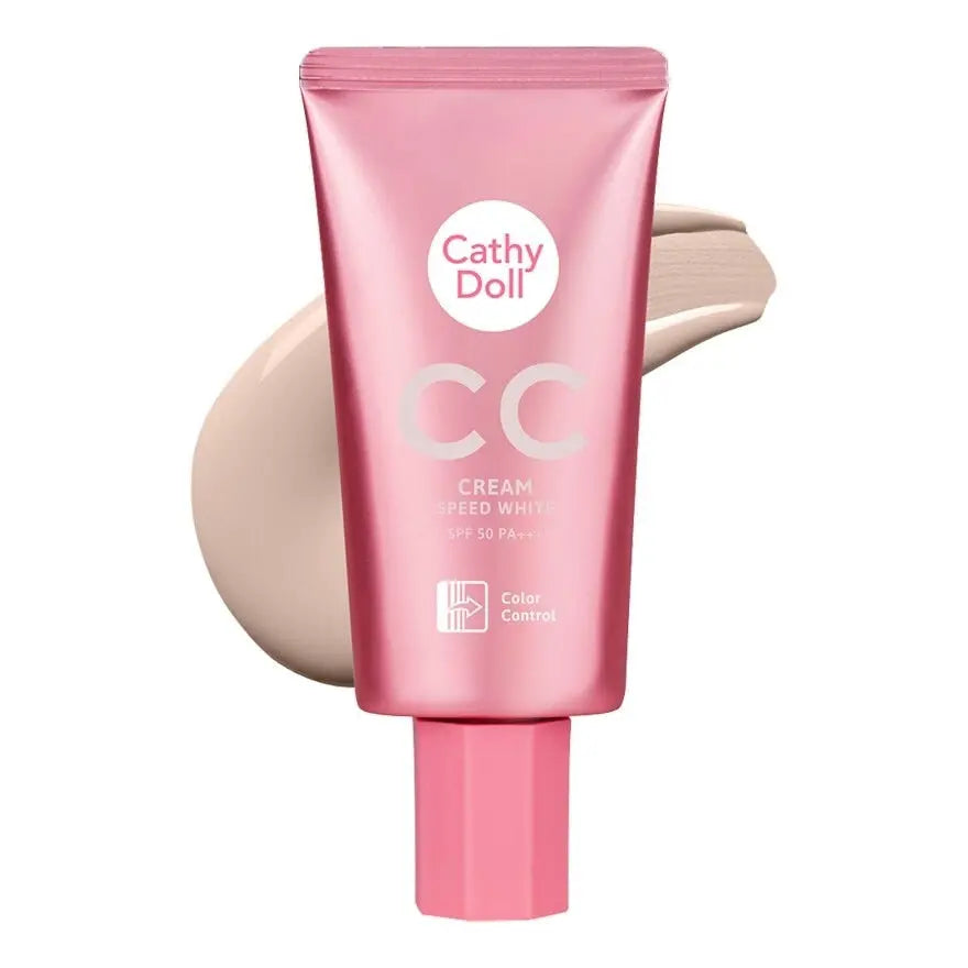 Cathy Doll White CC Cream SPF50 PA  - كريم الأساس لتفتيح وتوحيد لون البشرة 50 جم (لون بيج فاتح) Goodthings.bkk