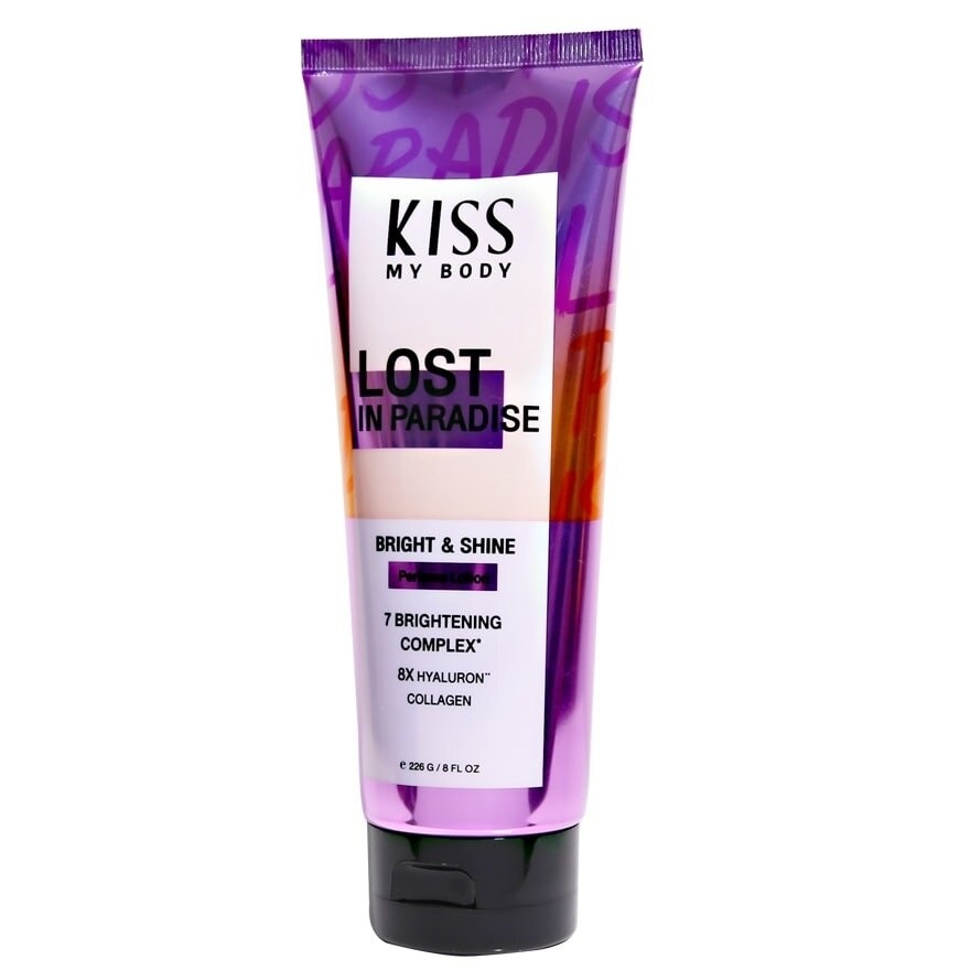 Kiss My Body Bright Shine Perfume Lotion Lost In Paradise 226 G.