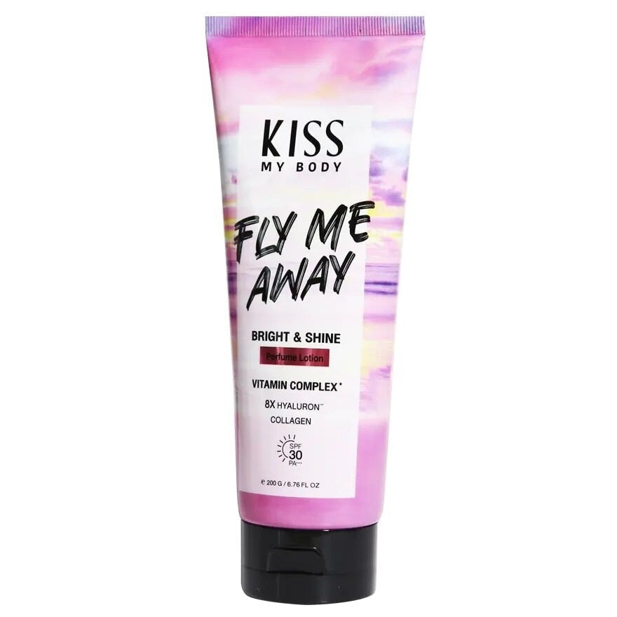 Kiss My Body Bright Shine Perfume Lotion SPF30 PA+++ Fly Me Away 200 G.