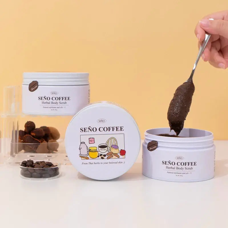 Seño Coffee Herbal Body Scrub سكرب سينو العلاجي بالأعشاب التايلندية للعناية بالبشرة Goodthings.bkk