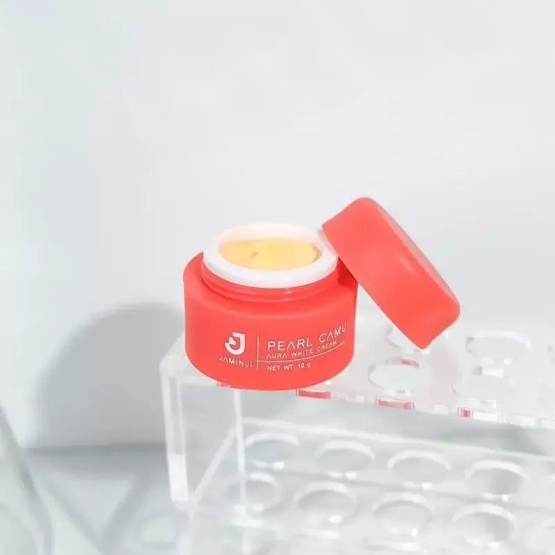 Jaminji Pearl Camu Aura White Night Cream 10ml – كريم جامينجي الليلي بمستخلص اللؤلؤ وكامو كامو لتفتيح وتجديد البشرة Goodthings.bkk